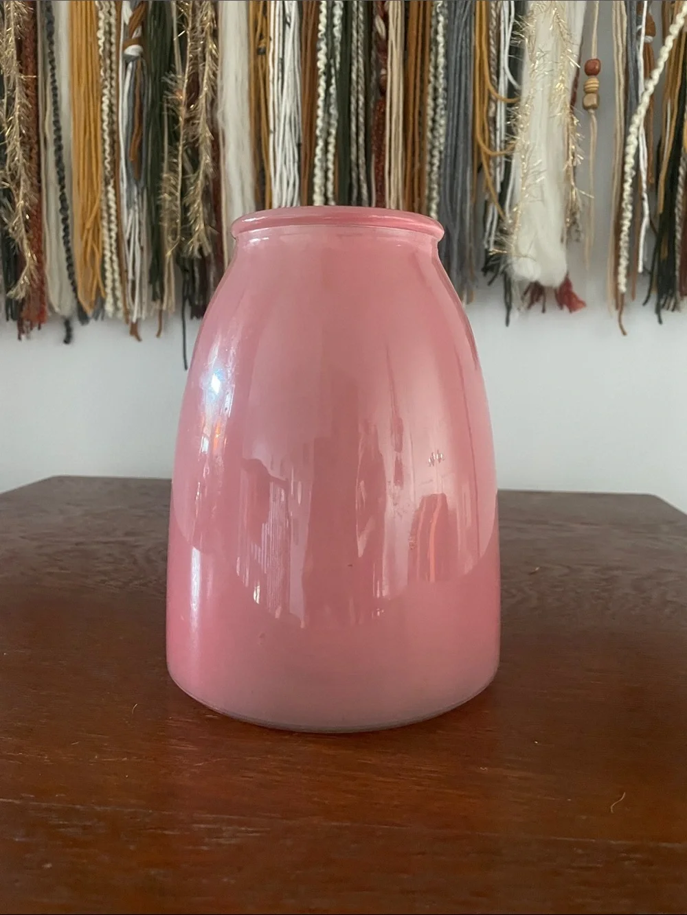 Pink Heart Accent Vase